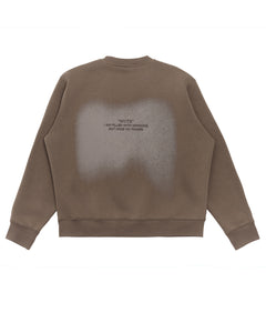 Brown Spray Print Sweatshirt