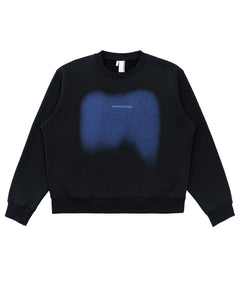 Black Spray Print Sweatshirt