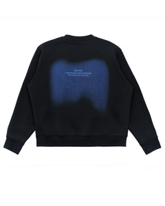 Black Spray Print Sweatshirt