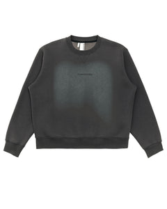 Dark Grey Spray Print Sweatshirt