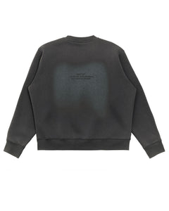 Dark Grey Spray Print Sweatshirt